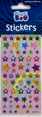 Naklejki Sticker BOO silver gwiazdki [GADŻET]