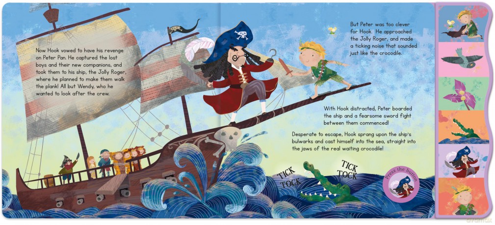 Peter Pan Fairy Tale Sound Book - 6 Enchanting Sound Buttons To Press And Play [KSIĄŻKA]