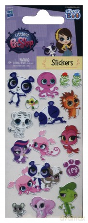 Naklejki Sticker BOO silver Littlest Pet Shop [GADŻET]