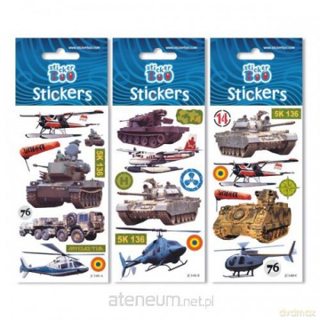 Naklejki Sticker BOO silver military [GADŻET]