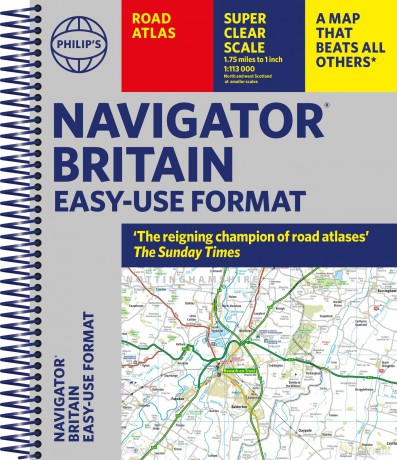 Philip's Navigator Britain Easy-use format: 'The reigning champion of Road Atlases' (Philip's Road Atlases) - Philip's Maps [KSIĄŻKA]