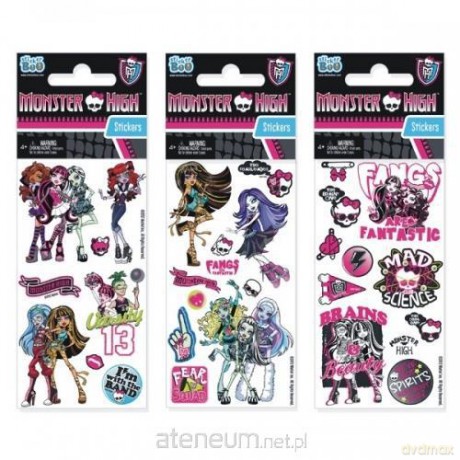 Naklejki Sticker BOO silver Monster High [GADŻET]