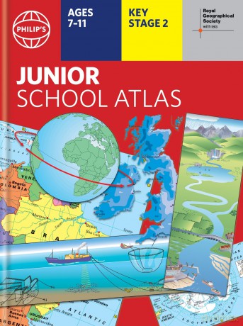 Philip's RGS Junior School Atlas: 12th edition HB (Philip's World Atlas) - Philip's Maps [KSIĄŻKA]