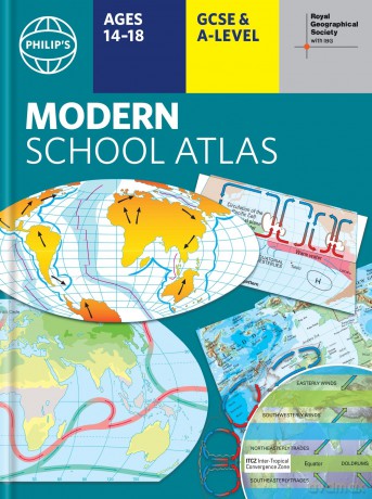 Philip's RGS Modern School Atlas: Hardback 101st edition (Philip's World Atlas) - Philip's Maps [KSIĄŻKA]