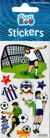 Naklejki Sticker BOO silver piłkarze [GADŻET]