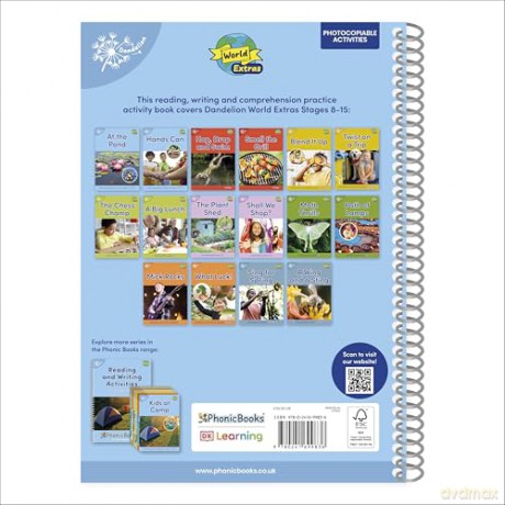 Phonic Books Dandelion World Extras Stages 8-15 Activities: Adjacent consonants and consonant digraphs (Phonic Books Beginner Decodable Readers) - Phonic Books [KSIĄŻKA]