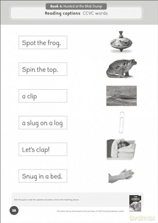 Phonic Books Mel on Mars Activities: Adjacent consonants and consonant digraphs, suffixes -ed and -ing (Phonic Books Catch-up Decodable Readers) - Phonic Books [KSIĄŻKA]