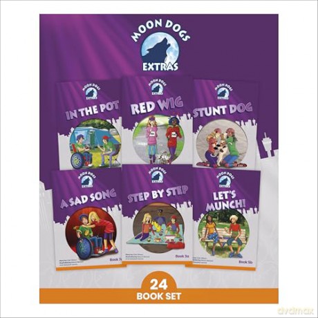 Phonic Books Moon Dogs Extras Set 2: Adjacent consonants and consonant digraphs (Phonic Books Catch-up Decodable Readers) - Phonic Books [KSIĄŻKA]