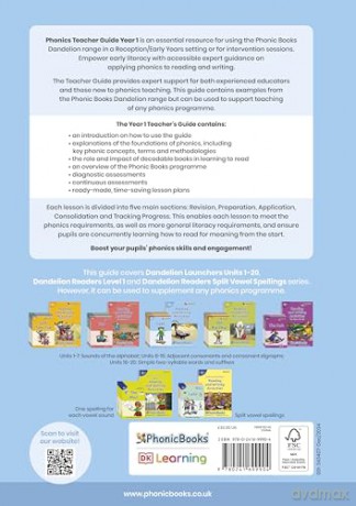 Phonics Teacher Guide Year 1: The Foundations of Phonics, Engaging Activity Ideas, Lesson Plans, Progress Tracking and Assessment (Phonic Books Beginner Decodable Readers) - Phonic Books [KSIĄŻKA]