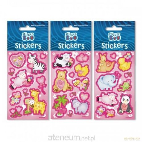 Naklejki Sticker BOO silver serca [GADŻET]