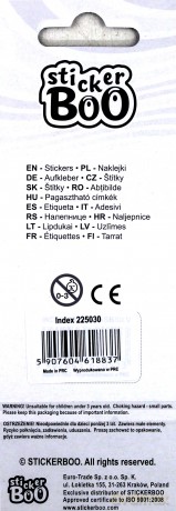 Naklejki Sticker BOO silver serca [GADŻET]