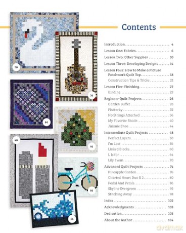 Picture Patchwork: 15 Charted Patterns for Novelty Quilts - Jo Ann Lepore [KSIĄŻKA]