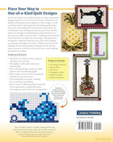 Picture Patchwork: 15 Charted Patterns for Novelty Quilts - Jo Ann Lepore [KSIĄŻKA]