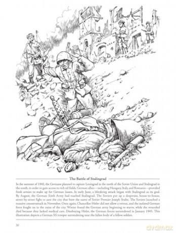 Picture the Past: World War II: Historical Coloring Book (Picture the Past Historical Coloring Books) - Peter F. Copeland [KSIĄŻKA]