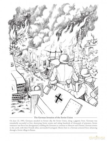 Picture the Past: World War II: Historical Coloring Book (Picture the Past Historical Coloring Books) - Peter F. Copeland [KSIĄŻKA]