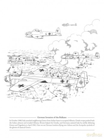 Picture the Past: World War II: Historical Coloring Book (Picture the Past Historical Coloring Books) - Peter F. Copeland [KSIĄŻKA]