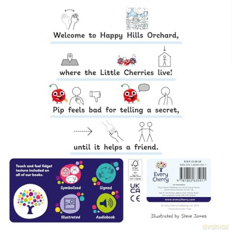 Pip's Big Secret: Accessible Symbolised Edition: 1 (Symbolised Little Cherries) [KSIĄŻKA]