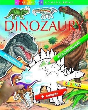 Naklejkowe łamigłówki - Dinozaury [KSĄŻKA]