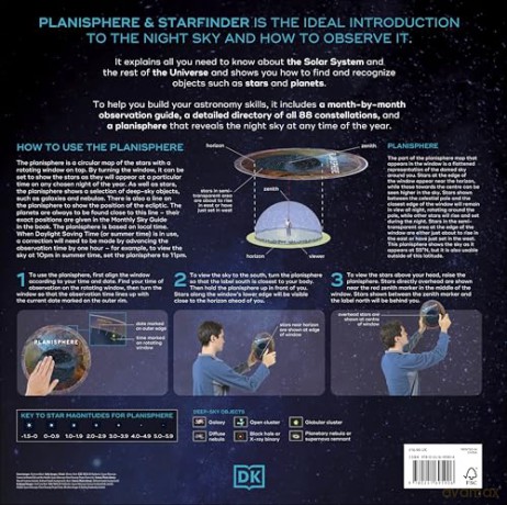 Planisphere and Starfinder: Includes Easy-to-Use Planisphere [KSIĄŻKA]