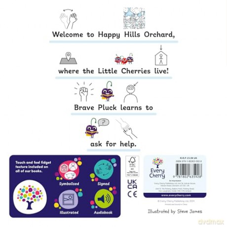 Pluck Asks for Help: Accessible Symbolised Edition: 2 (The Little Cherries Symbolised 6-Book Collection (Books 1-6)) [KSIĄŻKA]