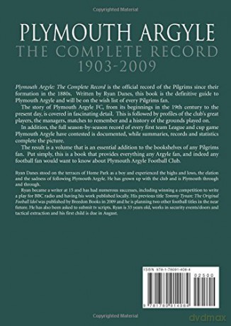 Plymouth Argyle: The Complete Record 1903-2009 - Ryan Danes [KSIĄŻKA]