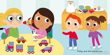 Polly Put the Kettle On (Sing-Along Nursery Rhymes): 3 (Little Library of Sing-Along Nursery Rhymes) - Kevin Payne [KSIĄŻKA]