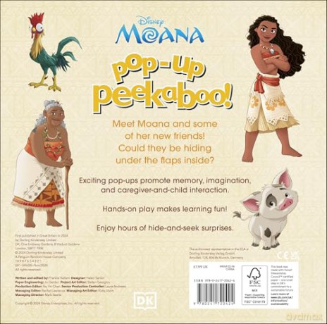 Pop-Up Peekaboo! Disney Moana [KSIĄŻKA]