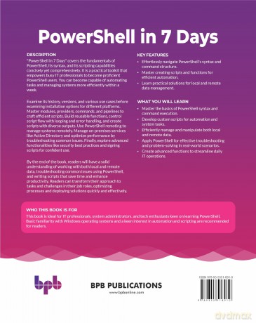 PowerShell in 7 Days: Learn essential skills in scripting and automation using PowerShell (English Edition) - Liam Cleary [KSIĄŻKA]