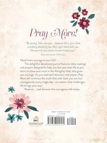Pray More: A Daily Devotional Journal for Women - Compiled by Barbour Staff [KSIĄŻKA]
