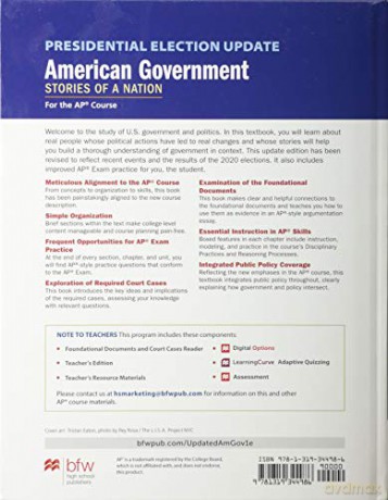 Presidential Election Update American Government: Stories of a Nation: For the Ap(r) Course - Scott Abernathy [KSIĄŻKA]