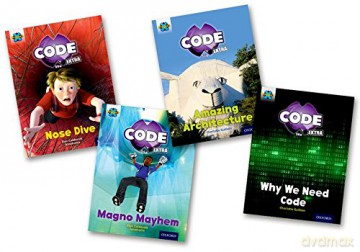 Project X CODE Extra: Gold Book Band, Oxford Level 9: Marvel Towers and CODE Control, Mixed Pack of 4 - Elen Caldecott [KSIĄŻKA]