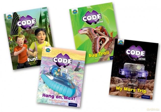 Project X CODE Extra: Yellow Book Band, Oxford Level 3: Bugtastic and Galactic Orbit, Mixed Pack of 4 - Jan Burchett [KSIĄŻKA]