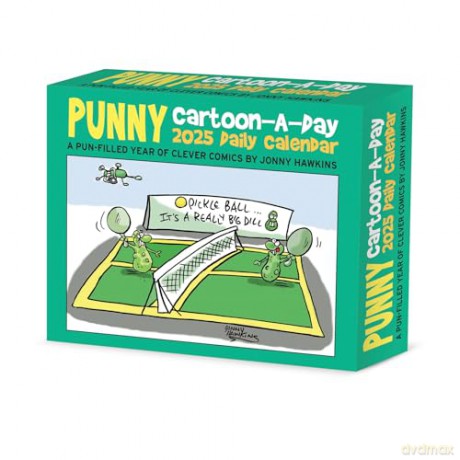 Punny Cartoon-A-Day by Jonny Hawkins 2025 Box [KSIĄŻKA]