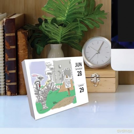 Punny Cartoon-A-Day by Jonny Hawkins 2025 Box [KSIĄŻKA]