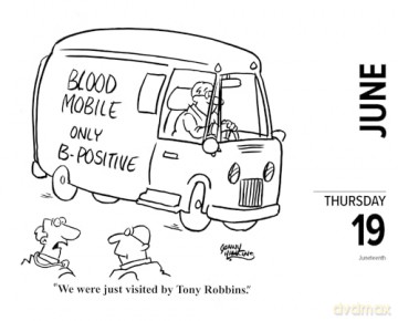 Punny Cartoon-A-Day by Jonny Hawkins 2025 Box [KSIĄŻKA]