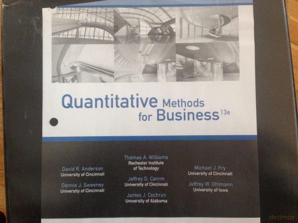 Quantitative Methods for Business - David Anderson [KSIĄŻKA]