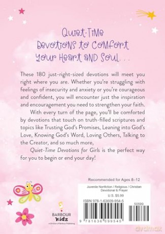 Quiet-Time Devotions for Girls: 180 Days of Comforting Inspiration - Joanne Simmons [KSIĄŻKA]