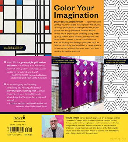 Quilt Design Coloring Workbook, The: 91 Modern Art-Inspired Designs and Exercises - Thomas Knauer [KSIĄŻKA]