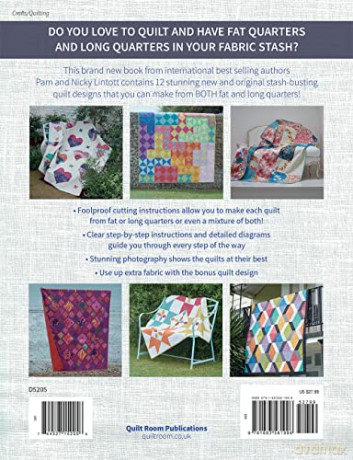 Quilts from Quarters: 12 Clever Quilt Patterns to Make from Fat or Long Quarters - Pam Lintott [KSIĄŻKA]