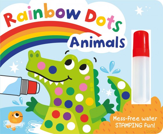 Rainbow Dots Animals (Rainbow Dots - Paint with Water Fun!) - Holly Hall [KSIĄŻKA]