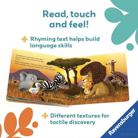 Ravensburger Play+ Are You A Lion Like Me - Infant and Baby Sensory Book - Toddler Activity and Development Gifts -18 Months+: Read, touch and feel - Kathrin Lena Orso [KSIĄŻKA]