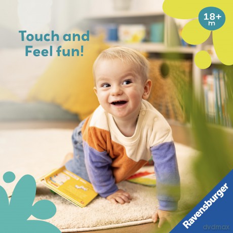 Ravensburger Play+ Are You A Monkey Like Me - Infant and Baby Sensory Book - Toddler Activity and Developments - 18 Months+ - Kathrin Lena Orso [KSIĄŻKA]