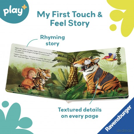 Ravensburger Play+ Are You A Monkey Like Me - Infant and Baby Sensory Book - Toddler Activity and Developments - 18 Months+ - Kathrin Lena Orso [KSIĄŻKA]