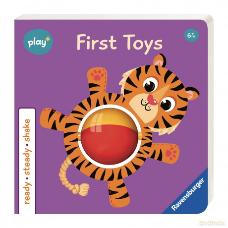 Ravensburger Play+ Ready, Steady, Shake: First Toys - Infant and Baby Sensory Book - Toddler Activity and Educational Gifts - 6 Months+ - Dynamo Limited [KSIĄŻKA]