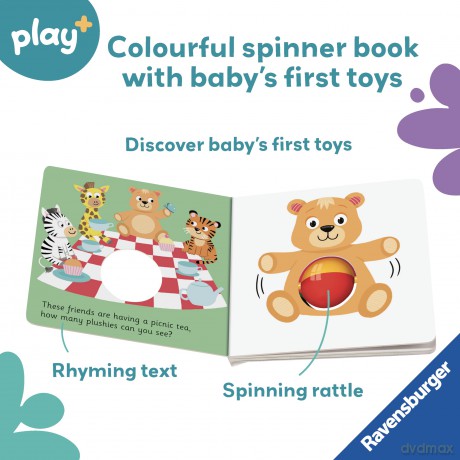 Ravensburger Play+ Ready, Steady, Shake: First Toys - Infant and Baby Sensory Book - Toddler Activity and Educational Gifts - 6 Months+ - Dynamo Limited [KSIĄŻKA]