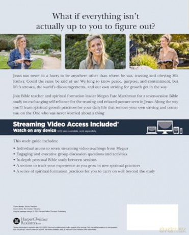 Relaxed Bible Study Guide plus Streaming Video: Letting Go of Self-Reliance and Trusting God - Megan Fate Marshman [KSIĄŻKA]