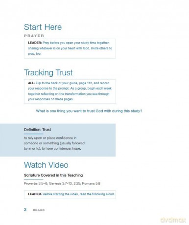 Relaxed Bible Study Guide plus Streaming Video: Letting Go of Self-Reliance and Trusting God - Megan Fate Marshman [KSIĄŻKA]