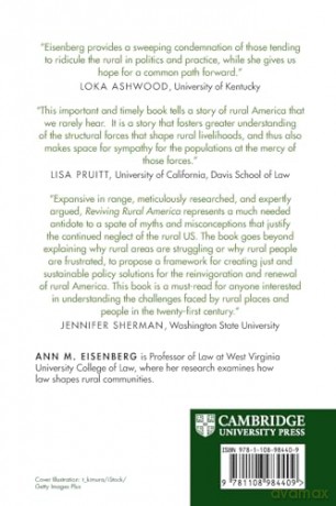 Reviving Rural America: Toward Policies for Resilience - Ann M. Eisenberg [KSIĄŻKA]