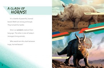 Rhinoceros vs Triceratops (Beastly Battles) - Charles C. Hofer [KSIĄŻKA]