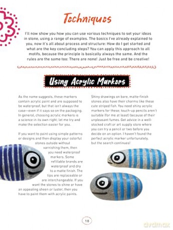 Rock Painting for Beginners: A Complete Guide to Techniques and Supplies with 50 Original Designs to Inspire You - Christine Rechl [KSIĄŻKA]